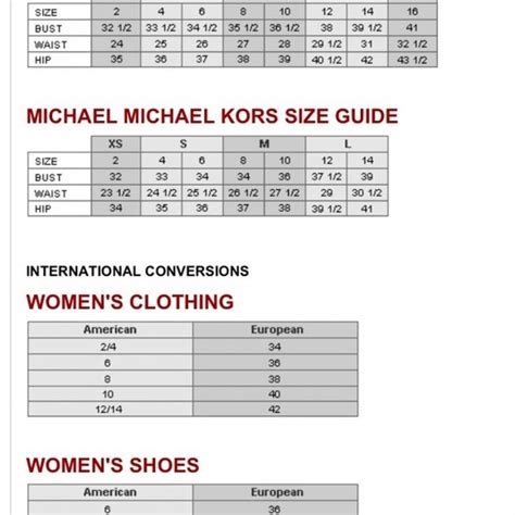 michael kors shoes size 3|Michael Kors size chart for women.